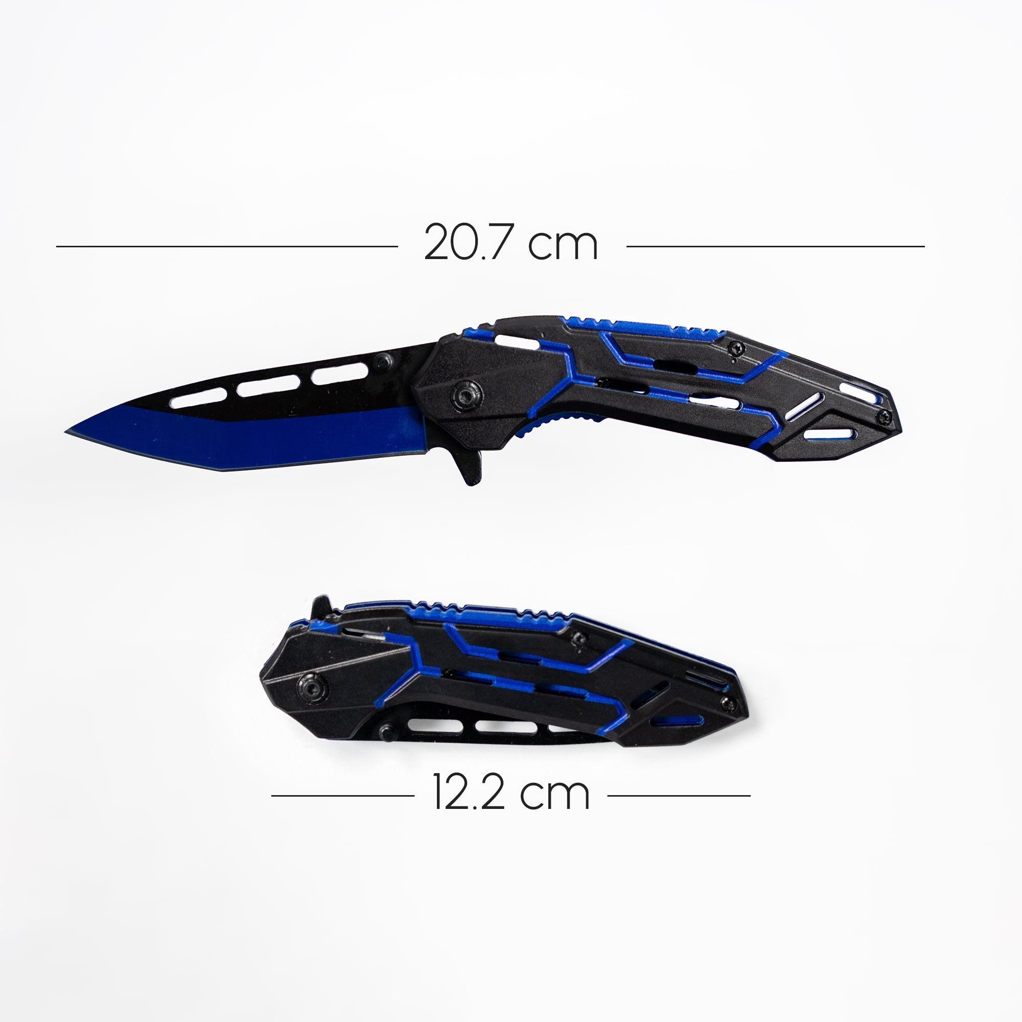 Fire and Steel - Cobalt Folding Knife Fire and Steel Exclusive - Tophatter Daily Deals